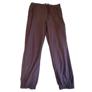 Eddie Bauer Outerwear Fleece Flannel Lined Camping Cargo Joggers Size 8 Purple